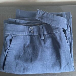 Hawthorn Navy Blue Pants Womens Plus Size Khaki Like Dress Pants 18W